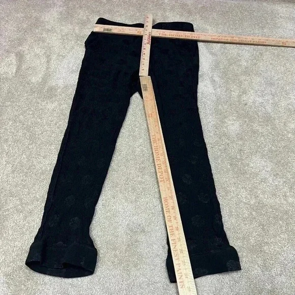 Madewell Pants Black Floral Women's Size Small Elastic Waist - Picture 2 of 10